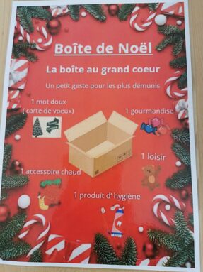 Opération "boîtes de Noël" au profit des restos du coeur